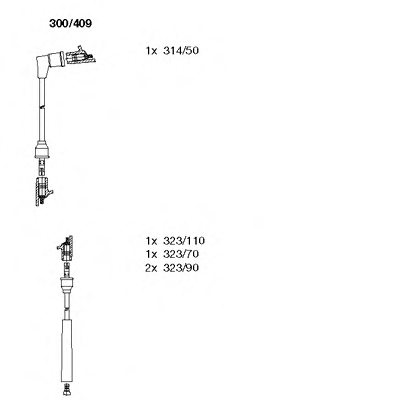 BREMI 300/409 Ignition Cable Kit